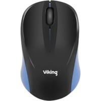 Viking Kabellose Optische Maus HM8138 Für Rechts- und Linkshänder USB Schwarz, Blau