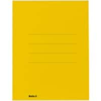 Biella Aktensammler mit 3 Klappen Recycolor A4 Gelb Karton 25 x 32 x 0,2 cm Packung mit 25 Stück