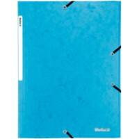 Chemise Biella avec élastiques A4 Bleu clair Carton 23,6 x 31,8 x 0.5 cm Paquet de 25