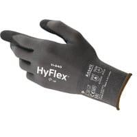 HyFlex Arbeitshandschuhe Schaumstoff, Nitril Grösse 7 Schwarz 12 Paar