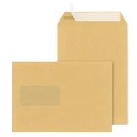 Niceday Briefumschlag Mit Fenster C5 229 (B) x 162 (H) mm Haftklebend Braun 90 g/m² 500 Stück