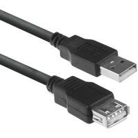 ACT Kabel USB-A-Stecker-zu-USB-A-Buchse AC3043 Schwarz 3000 mm