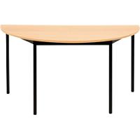 Table demi-cercle Sodematub Demi-cercle Noir Fer Noir 1400 x 700 x 740 mm