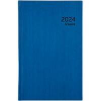 Agenda Brepols Saturnus 2025 1 Jour par page Allemand, Anglais, Français, Néerlandais 2,2 (l) x 13,9 (H) cm Bleu