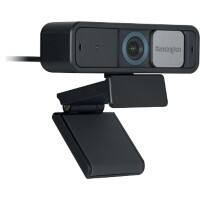 Webcam Kensington W2050 Pro 1080p K81176WW Avec auto focus Câble USB-A / USB-C Microphone stéréo Noir