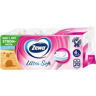 Papier toilette Zewa Ultra Soft 4 Plis Blanc 20 Rouleaux de 150 feuilles