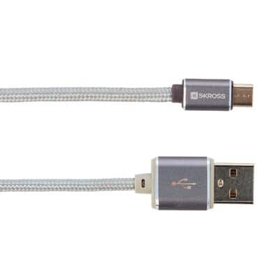 SKROSS Micro-USB-Kabel Charge’n Sync 2.700240 Silber