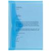 Pochette porte-documents Viking A4 Bouton-pression PP (Polypropylène) Paysage 23,5 (l) x 33,5 (H) cm Bleu translucide 5 Unités