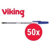 Viking SBM1.0 Kugelschreiber Blau Mittel 0.4 mm 50 Stück