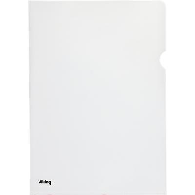 Viking Premium Klarsichthülle A4 Genarbt Transparent PP (Polypropylen) 120 Mikron 100 Stück