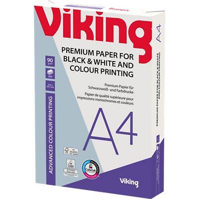 Papier imprimante Viking Colour Print A4 90 g/m² Lisse Blanc 500 Feuilles