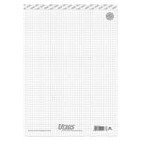 Ursus Style Notizblock DIN A4 Kariert Geheftet Papier Weiß Perforiert 100 Seiten Pack 10