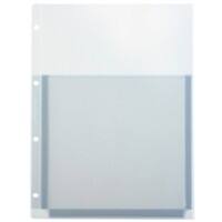 Kolma Prospekthüllen DIN A4 Glasklar Transparent 180 Mikron PVC (Polyvinylchlorid) Oben 4 Löcher 5 Stück