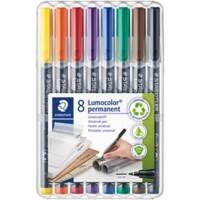 STAEDTLER Lumocolor Permanent Marker Fein Feinspitze Farbig assortiert 8 Stück