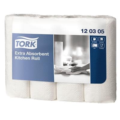 Tork Premium Küchenrolle 3-lagig 120305 4 Rollen à 51 Blatt