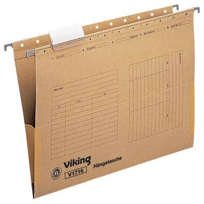 Viking Hängetaschen V1716 DIN A4 Braun Manilakarton 25 Stück