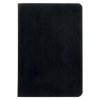 Cahier Ursus Style A6 Quadrillé Reliure collée Toile cirée Noir Sans perforation 96 pages 48 feuilles