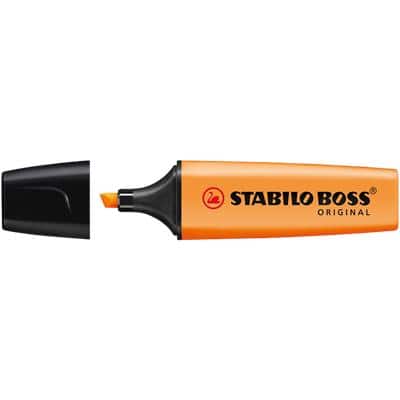 STABILO BOSS ORIGINAL Textmarker Orange Breit Keilspitze 2 - 5 mm Nachfüllbar
