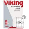 Viking 980460 Universaletiketten Weiss 70 x 36 mm 100 Blatt à 24 Etiketten