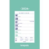 Brepols Wandplaner 2023 1 Woche pro Seite Blau 4 Sprachen 34 x 1 x 19 cm