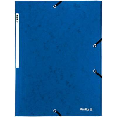Farde 3 rabats Biella 0178401.05 A4 Bleu Carton 23,5 x 32 cm
