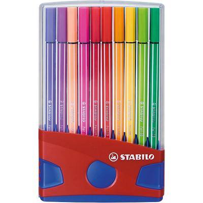STABILO Pen 68 Faserschreiber 1 mm Mittel Farbig assortiert 20 Stück