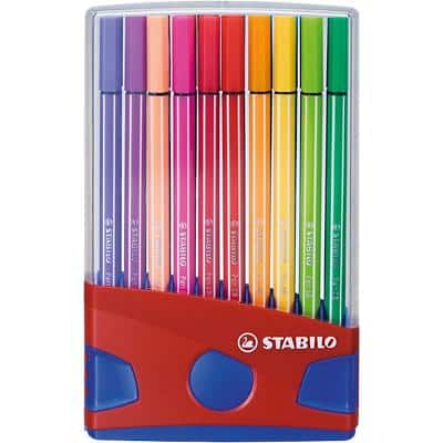 STABILO Pen 68 Faserschreiber 1 mm Mittel Farbig assortiert 20 Stück
