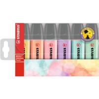 STABILO BOSS ORIGINAL Textmarker Farbig assortiert Mittel Keilspitze 2 - 5 mm 6 Stück