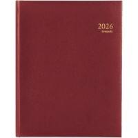 Agenda Brepols Timing Lima 2026 A5 1 Semaine sur 2 pages Allemand, Anglais, Français, Italien, Néerlandais, Espagnol Bordeaux 0,136,1256,04,6,0