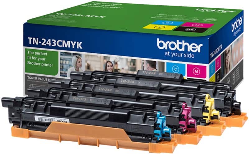 Toner Brother TN-243CMYK D'origine Noir, Cyan, Magenta, Jaune Multipack 4 Unités