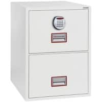 Armoire de classement Phoenix World Class Vertical Fire File Serrure électronique 49 L FS2252E Blanc