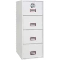 Phoenix Feuersicherer Hängeregistraturschrank FS2254E Weiss 525 x 675 x 1.405 mm