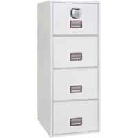 Armoire de classement Phoenix World Class Vertical Fire File Serrure électronique 49 L FS2254E Blanc