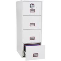 Phoenix Feuersicherer Hängeregistraturschrank FS2264E Weiss 530 x 805 x 1.405 mm