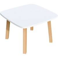 Table de réception Paperflow Woody Blanc 600 x 600 x 400 mm