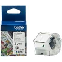 Brother CZ-1004 Authentic Etikettenrollen-Kassette Selbstklebend Weiss 25 mm x 5m