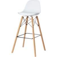 Tabouret de bar Paperflow Steelwood Blanc 2 Unités