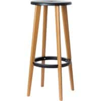 Tabouret de bar Paperflow Woody Noir 2 Unités