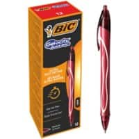 BIC Gel-ocity Quick Dry Gel Tintenroller Medium 0,4mm Rot 12 Stück