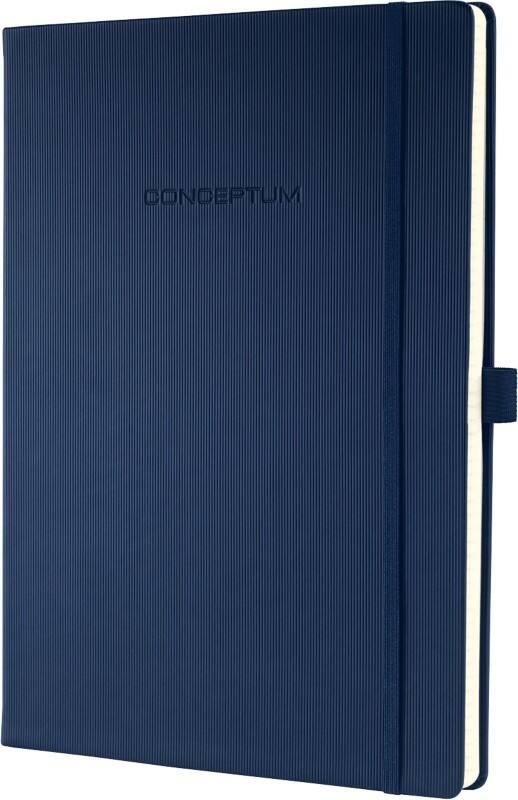 Sigel Conceptum A4 Gebunden Midnight Blue Hardcover-Notizbuch Kariert 97 Blatt