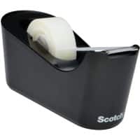 Dévidoir de ruban d'emballage Scotch Magic C-18 Noir 19 mm x 33 m Plastique