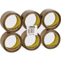 Scotch Verpackungsklebeband Braun 50 mm (B) x 66 m (L) PP (Polypropylen) 371 6 Rollen