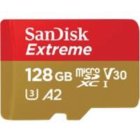 SanDisk Micro SDXC Speicherkarte Extreme 128 GB Rot, Gold