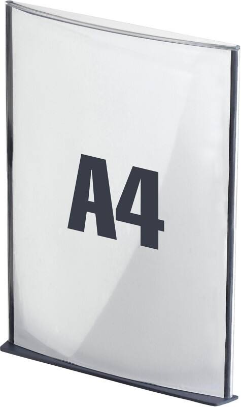 Paperflow A4 Informationsschild Grau Haftend Polystyrol 12SA4.11 23 (B) x 31 (H) cm