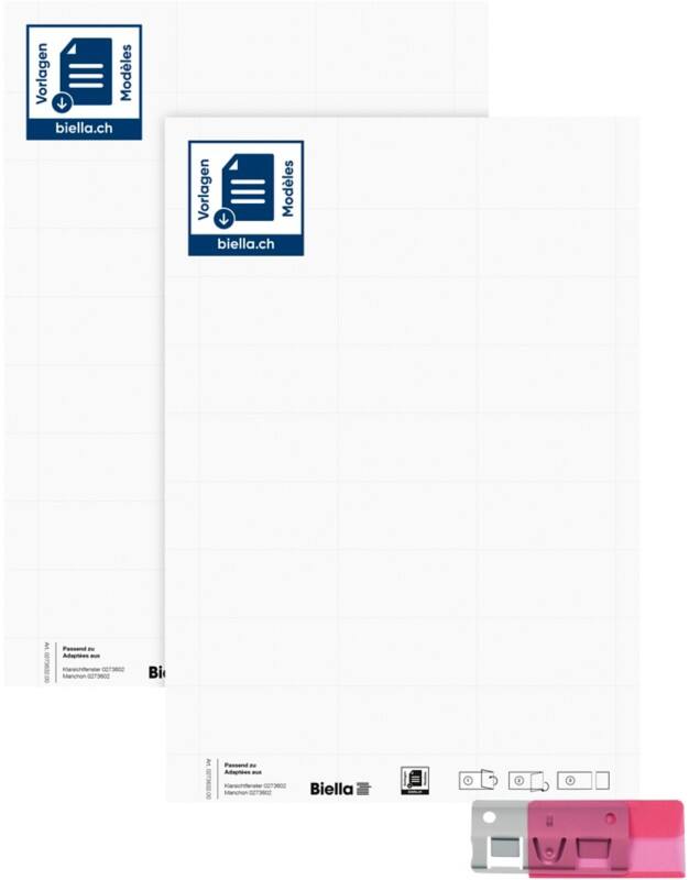Étiquettes Biella VetroMobil Blanc transparent Carton 6 x 2.9 cm 270 Unités