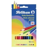 Pelikan Dicke Buntstifte BSD12DN Farbig assortiert 12 Stück