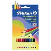 Pelikan Dicke Buntstifte BSD12DN Farbig sortiert 12 Stück