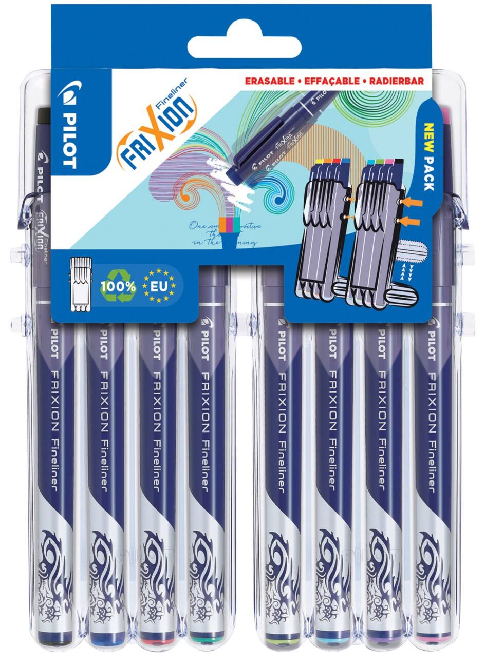 Stylos-feutres Pilot FriXion Evolutive 0,45 mm Assortiment 8 Unités