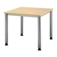 Bureau droit Hammerbacher Matrix Érable 800 x 800 x 760 x 68 - 76 mm