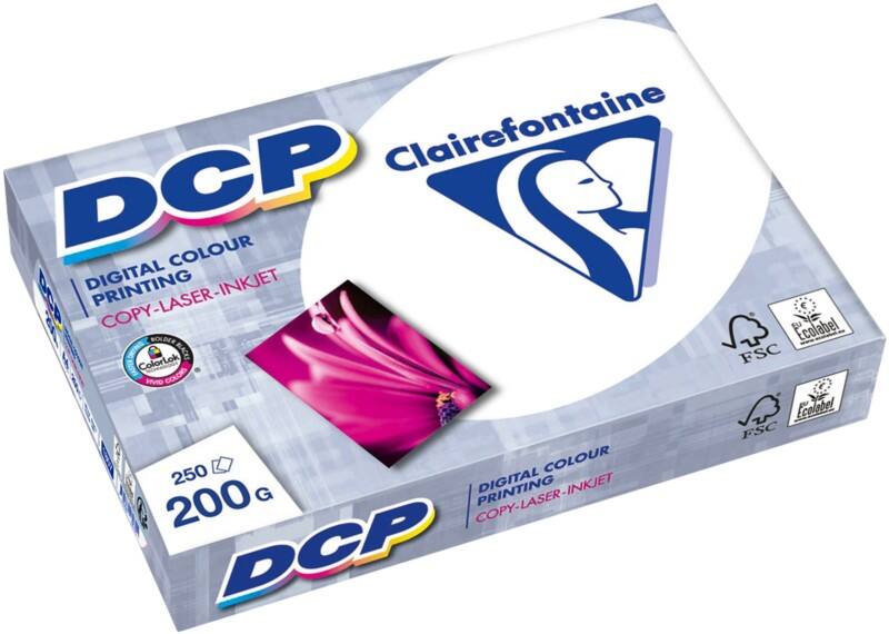 Papier imprimante DCP A4 Clairefontaine Blanc 200 g/m² Lisse 250 Feuilles